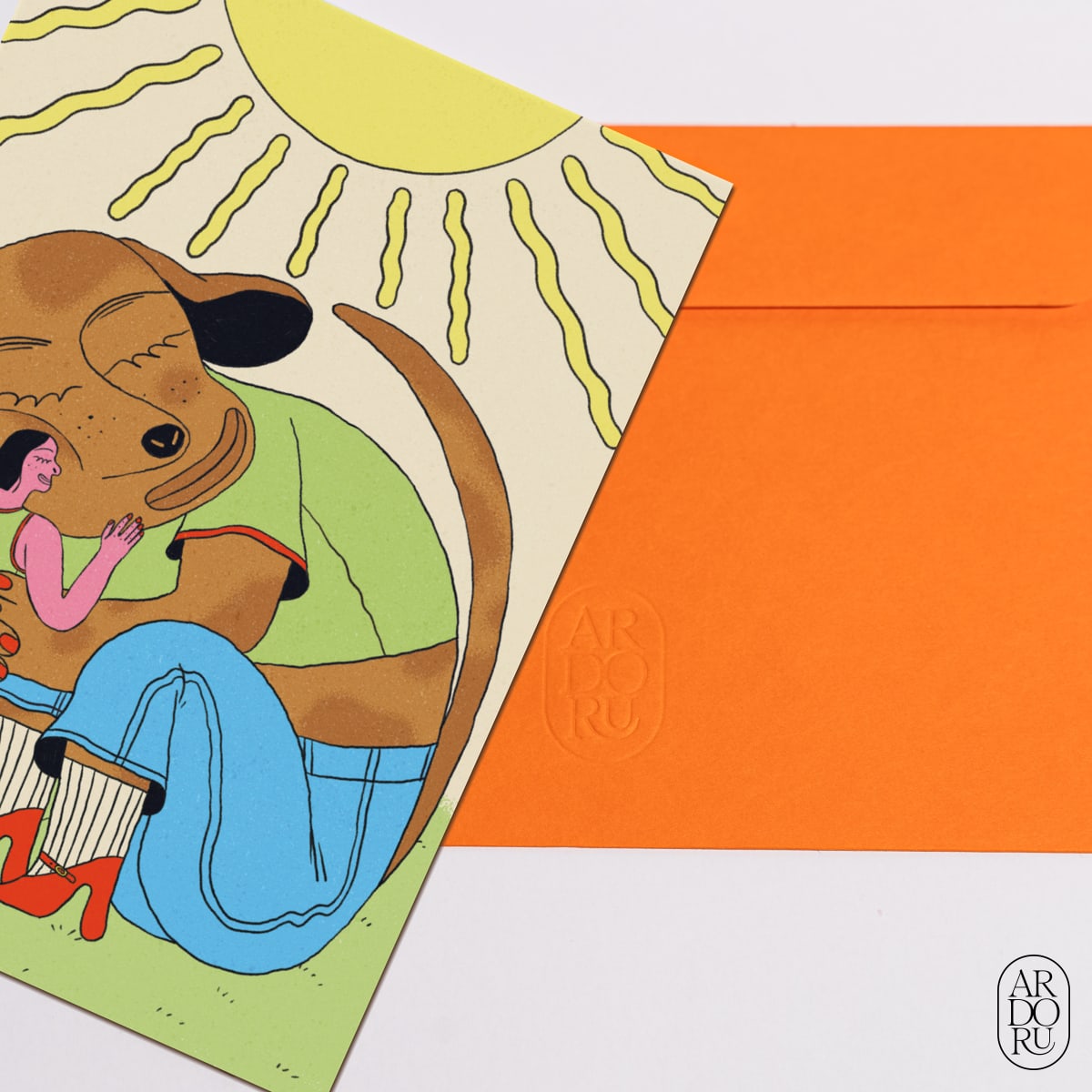 Pet Keepsake Greeting Card - Woman's Best Friend