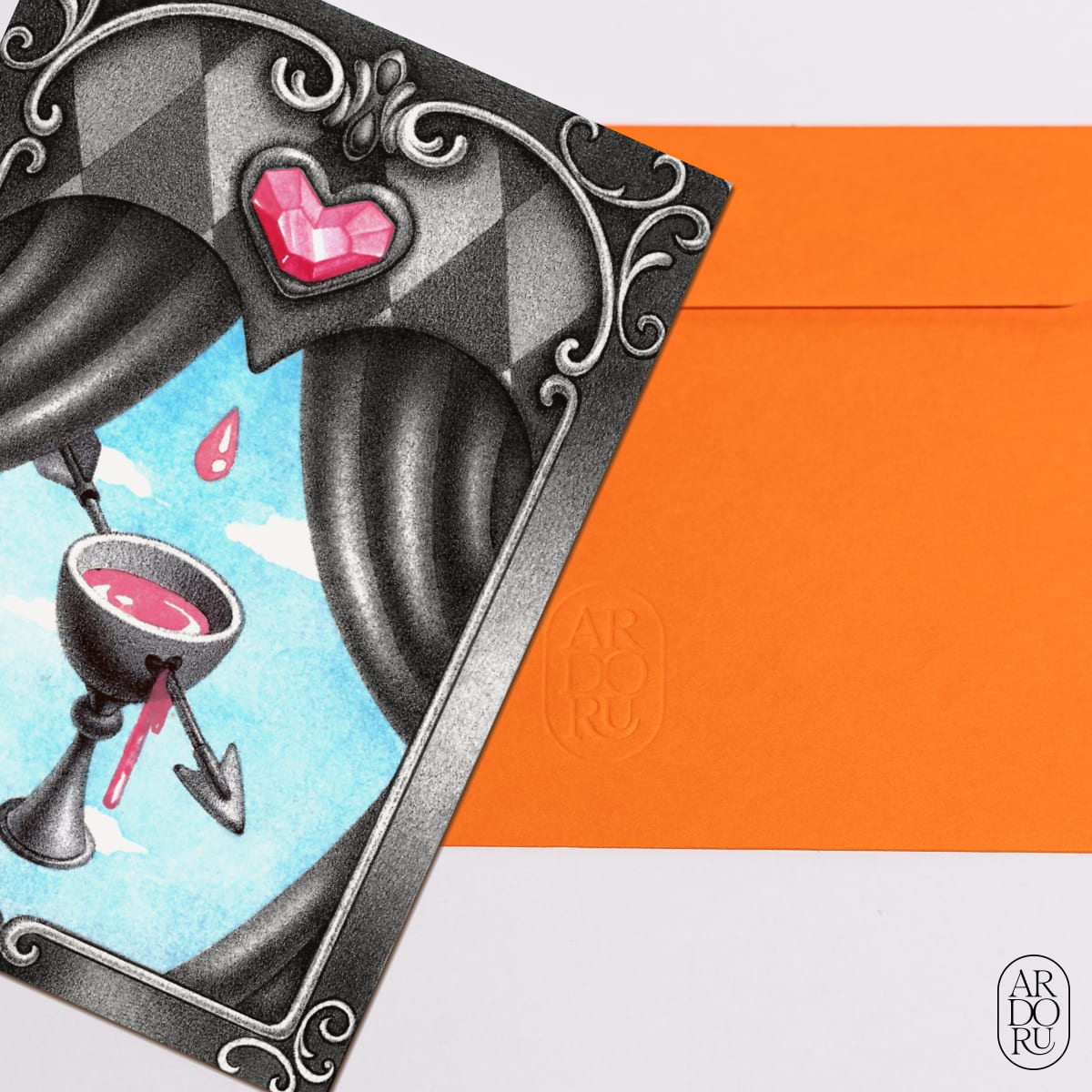 Valentine's Day Keepsake Greeting Card - St. Valentine's Day Chalice
