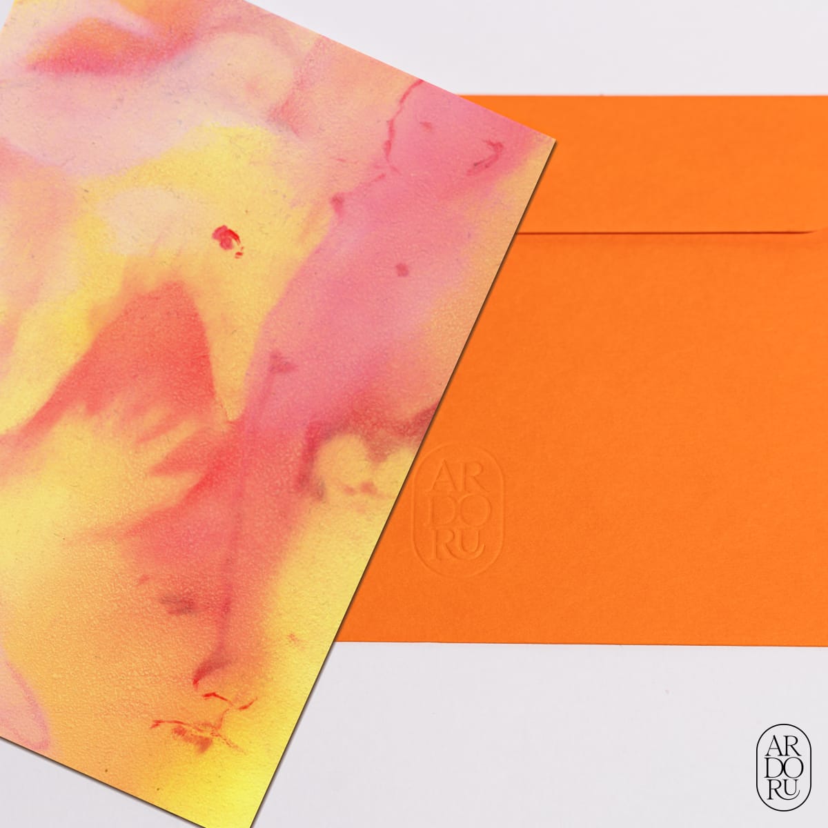 Love Keepsake Greeting Card - Sherbert - Sensual Composition