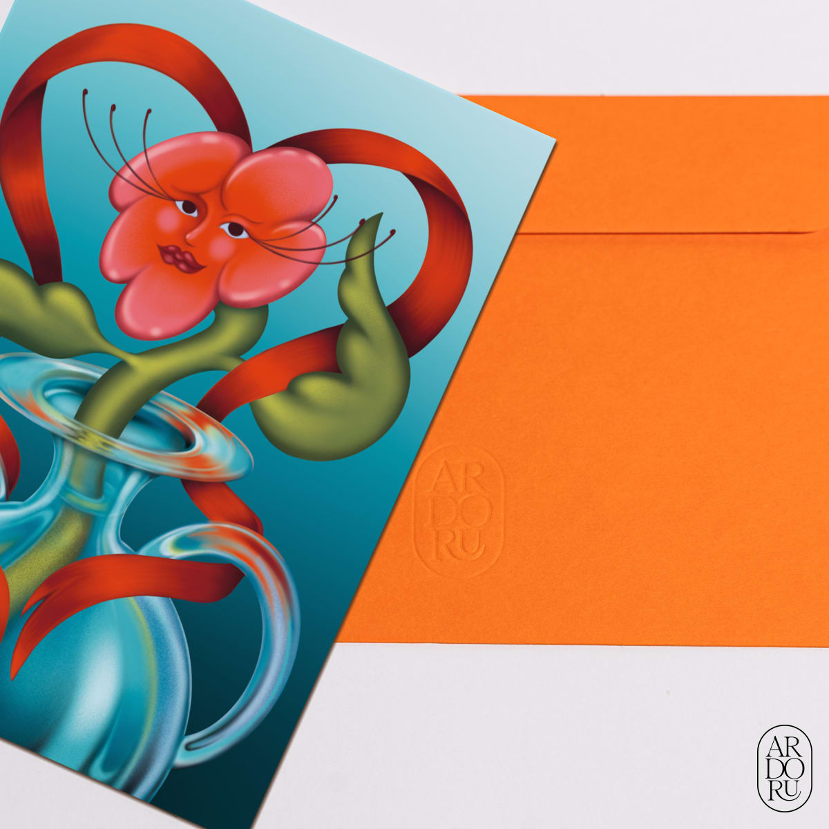 Love Keepsake Greeting Card - Flower Blossoming In Vase