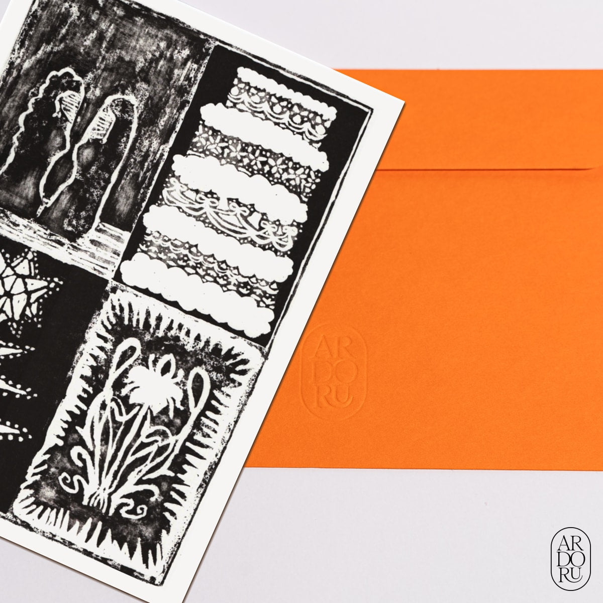 Birthday Keepsake Greeting Card - A Layered Life - Abstract Patterns