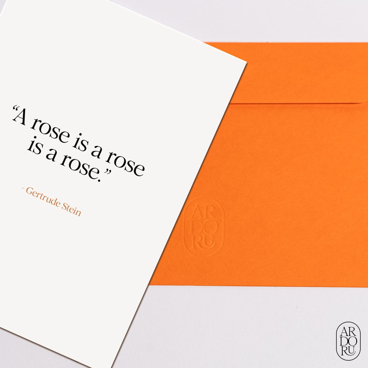 Just Because Keepsake Greeting Card - Gertrude Stein Quote