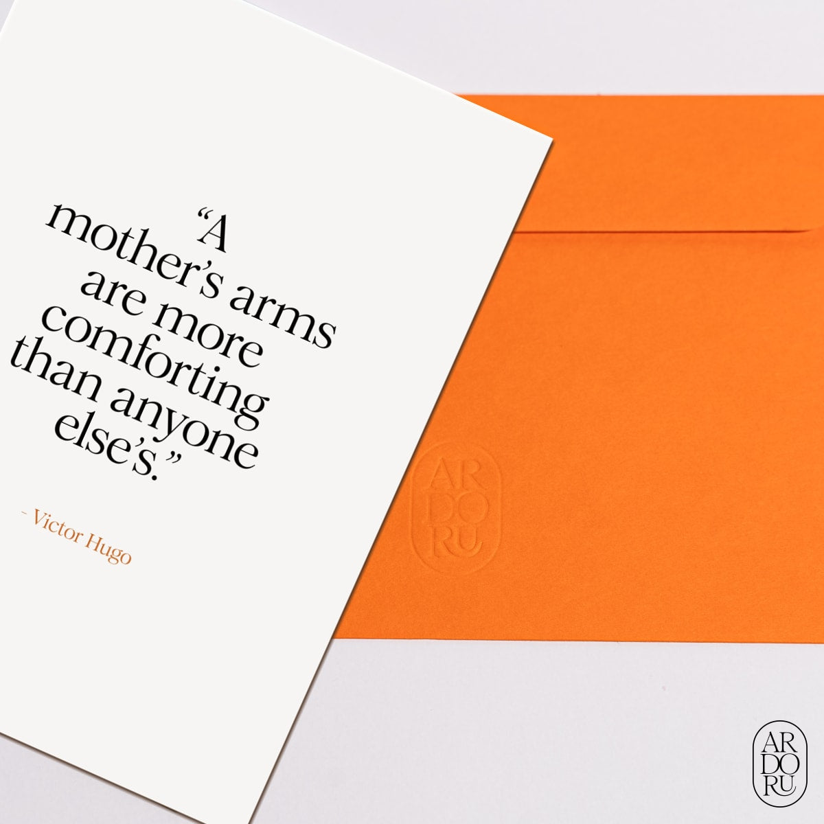 Mother's Day Keepsake Greeting Card - Victor Hugo Quote