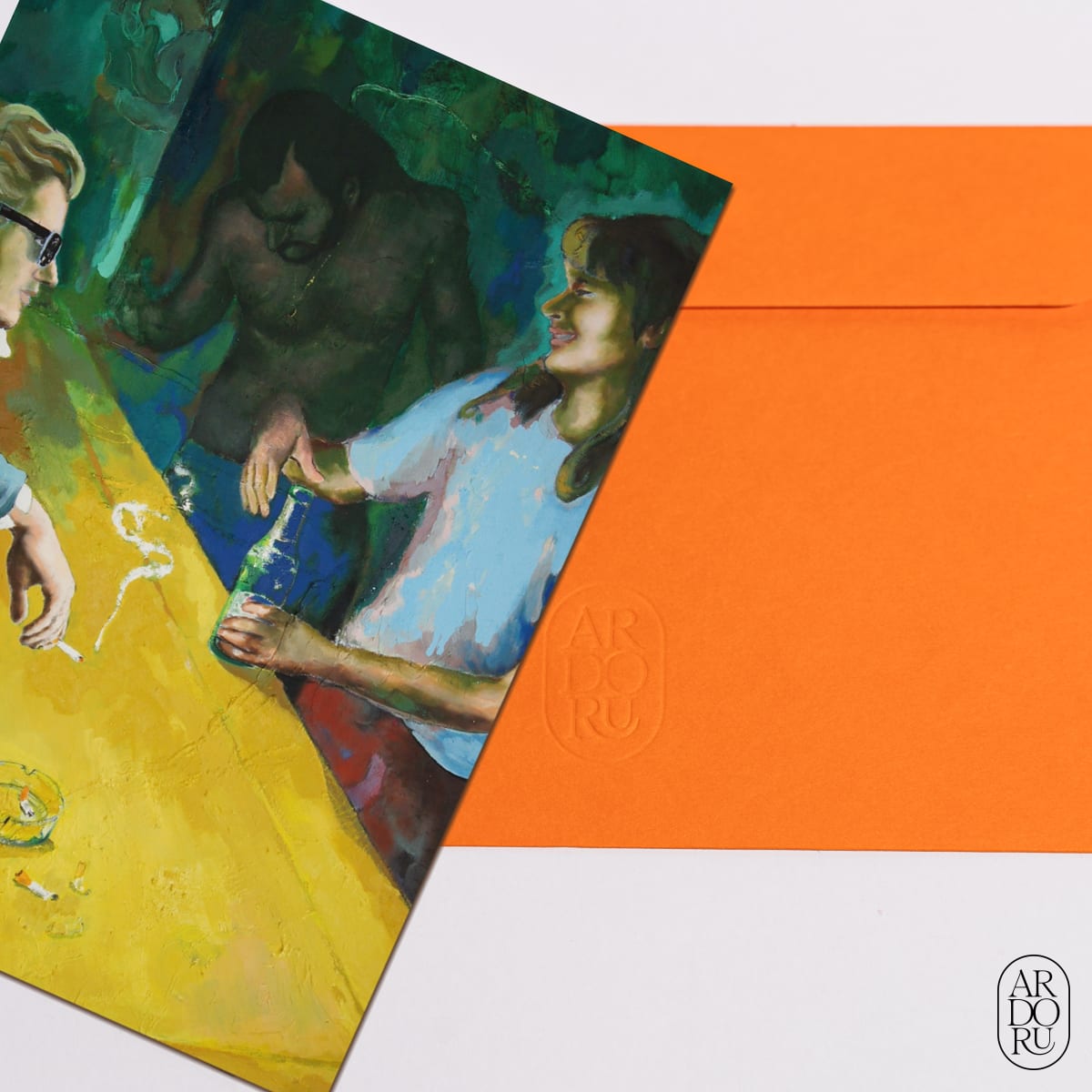 Just Because Keepsake Greeting Card - Bar Scene