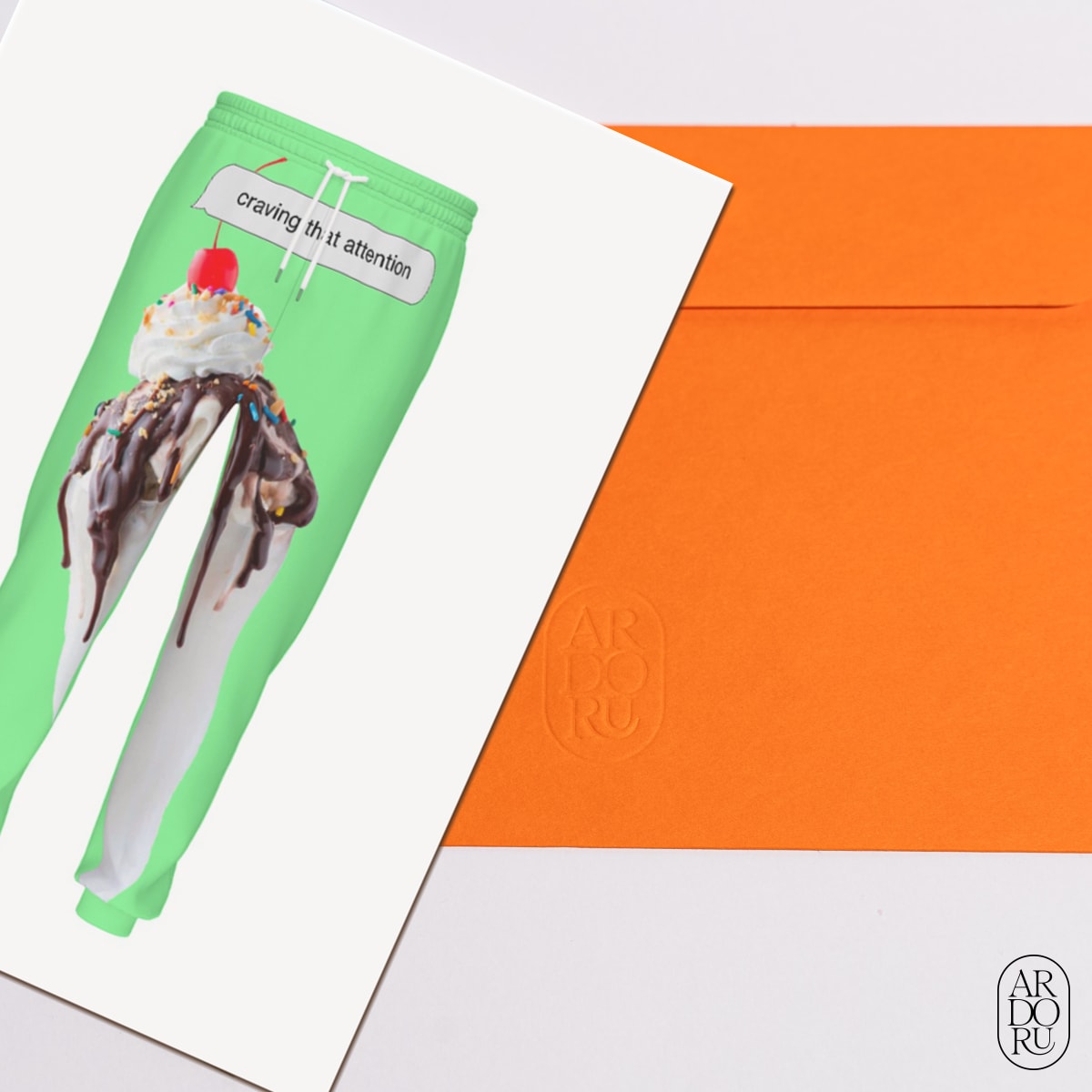 Love Keepsake Greeting Card - Ice Cream Funny