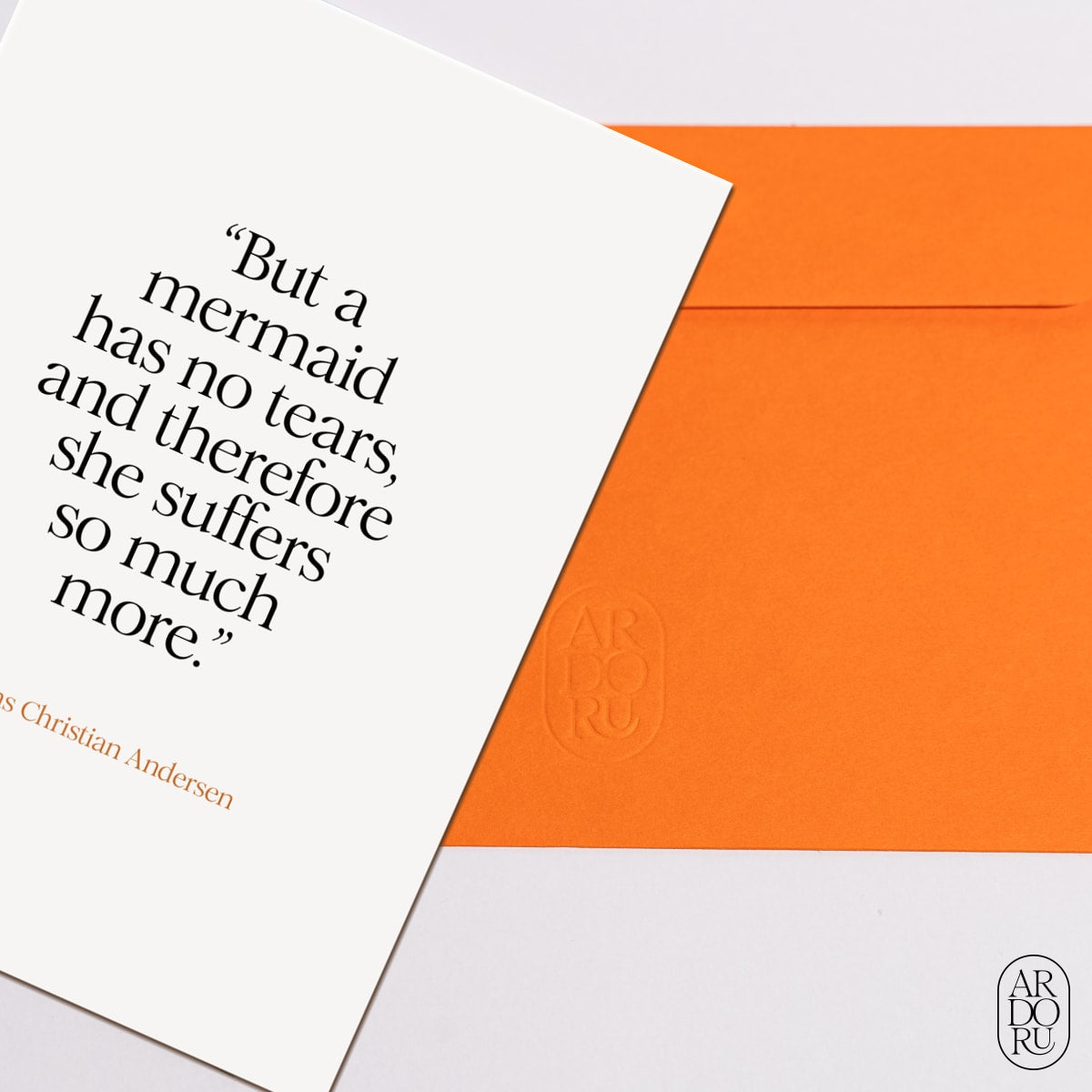 Just Because Keepsake Greeting Card - Hans Christian Andersen Quote