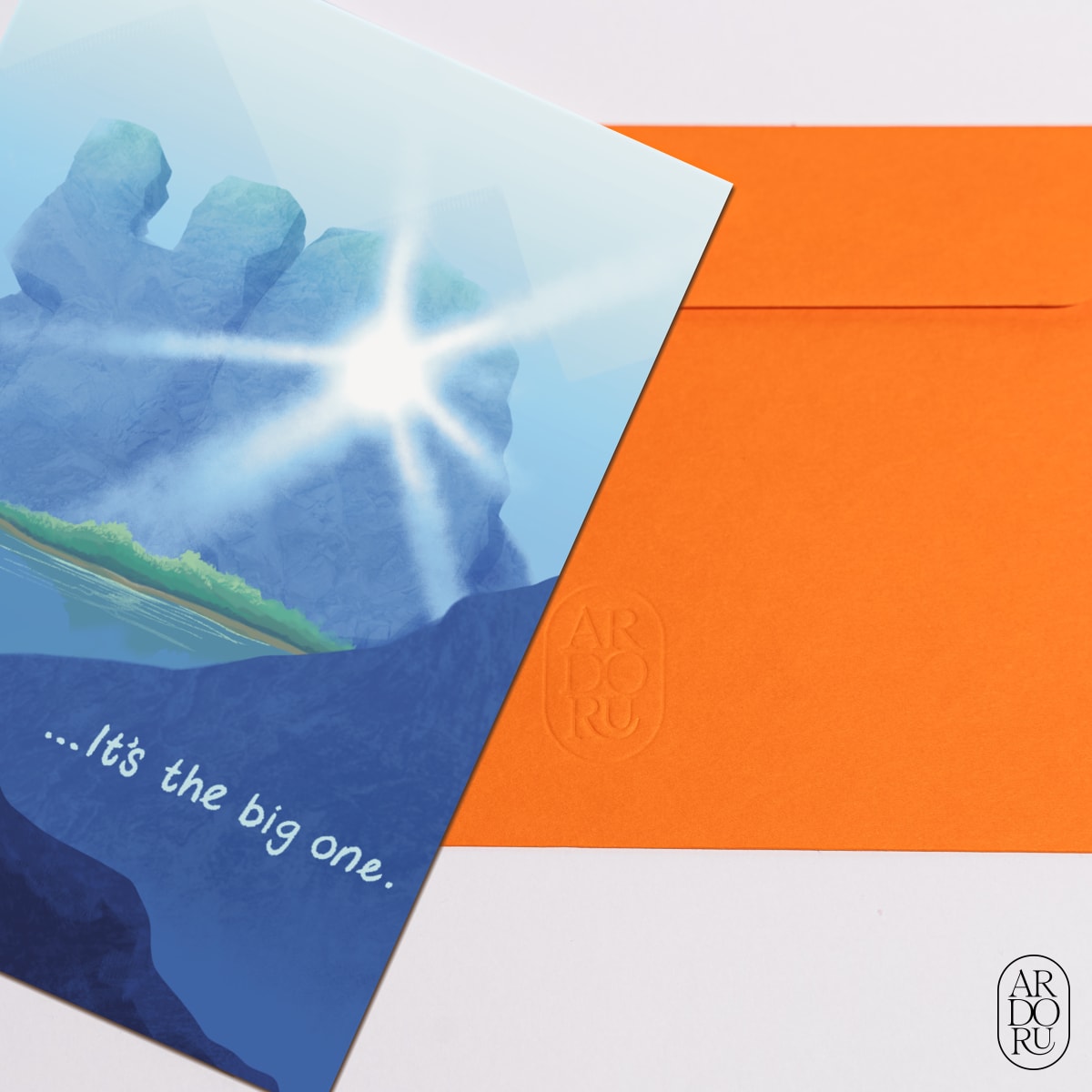 Birthday Keepsake Greeting Card - 40th Bday - Over the Hill