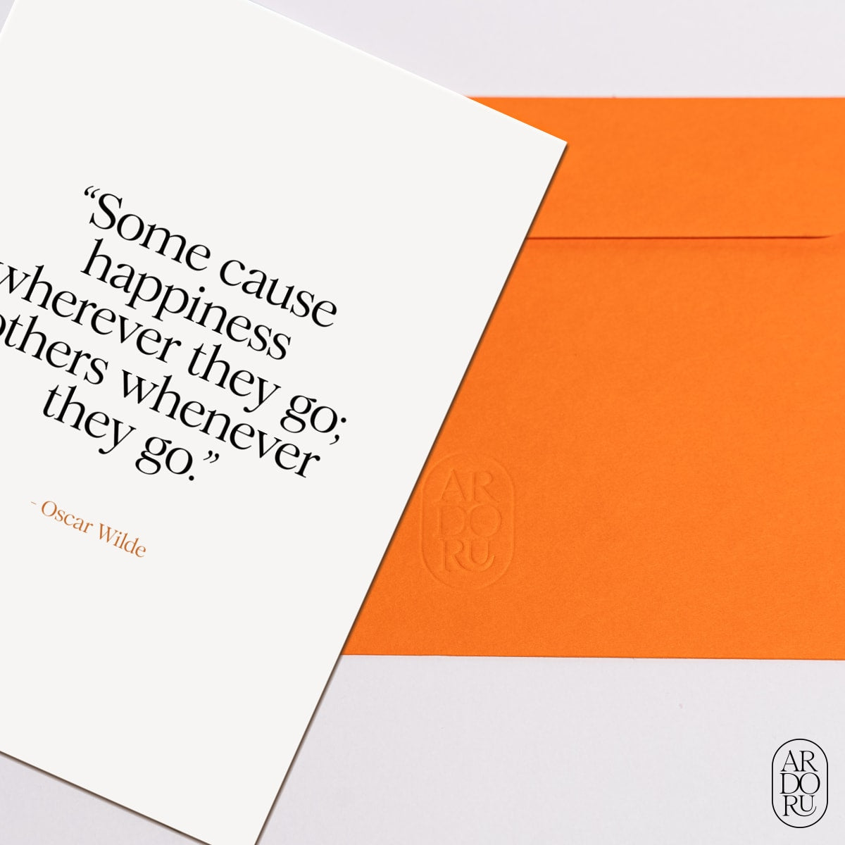 Just Because Keepsake Greeting Card - Oscar Wilde Reflective Quote