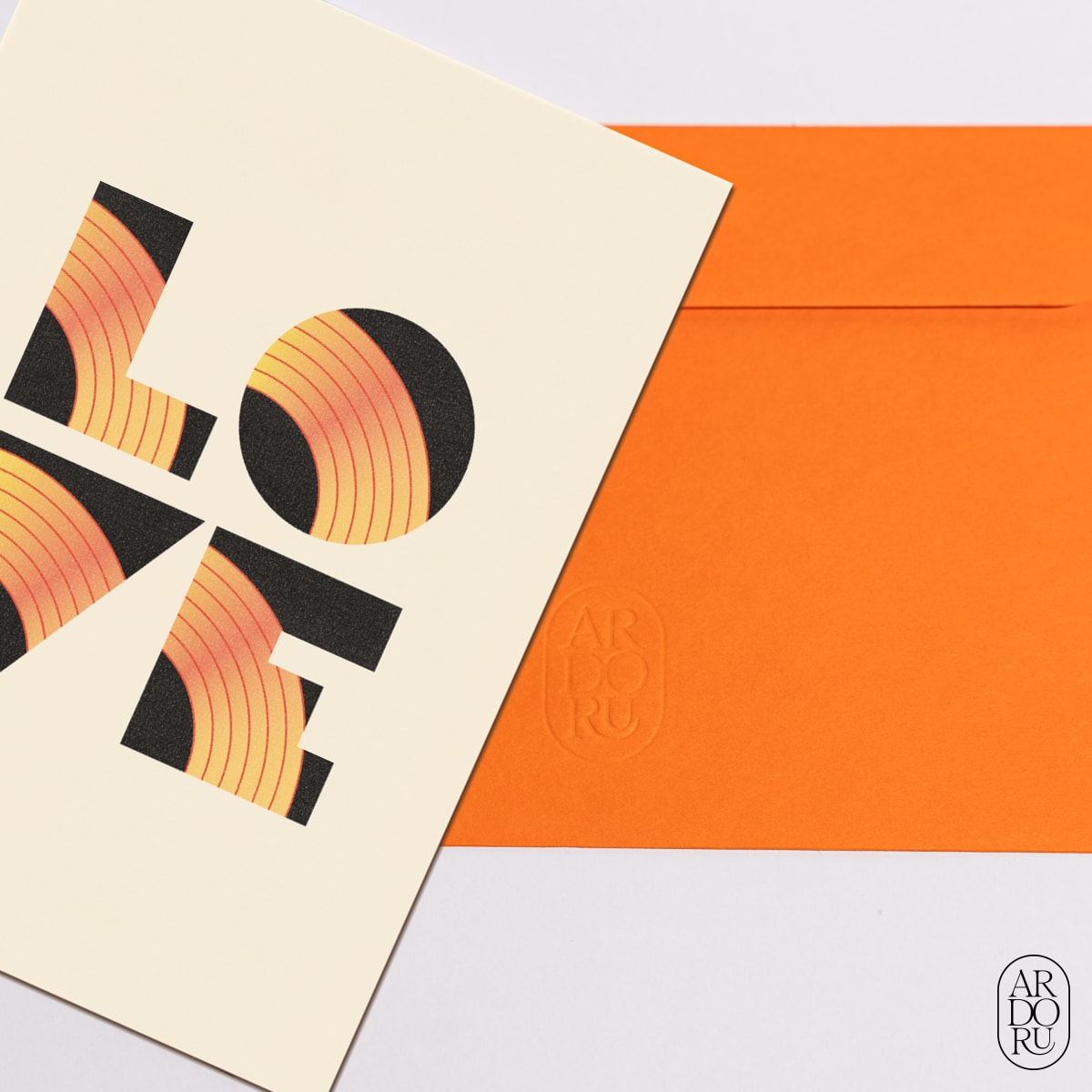 Love Keepsake Greeting Card - Love Typography