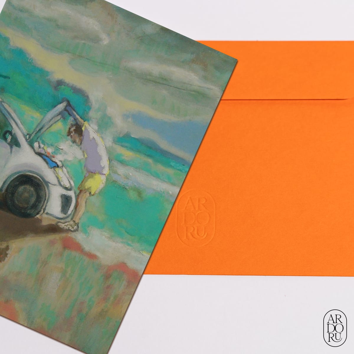 A Man and a Car by Luka Kurashvili