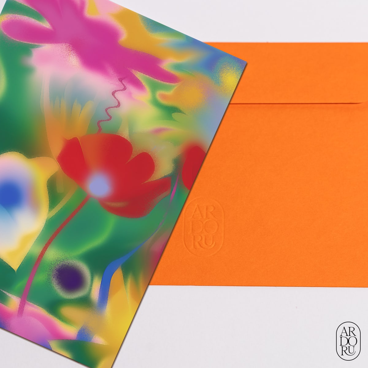 Sympathy Keepsake Greeting Card - Floral