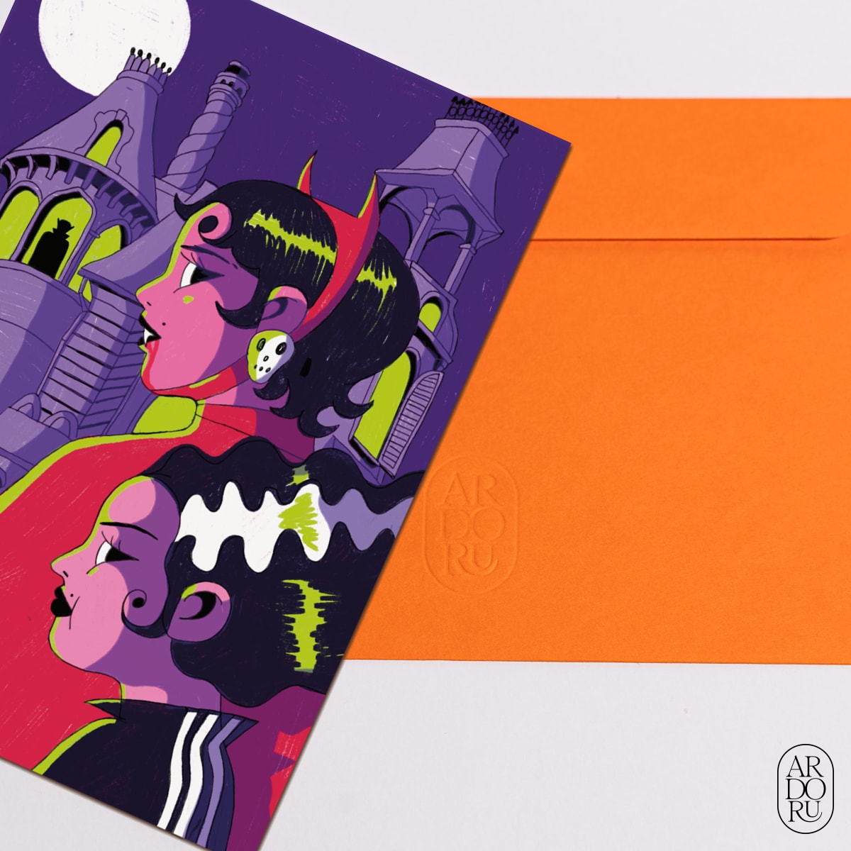 Halloween Keepsake Greeting Card - Dracula Party
