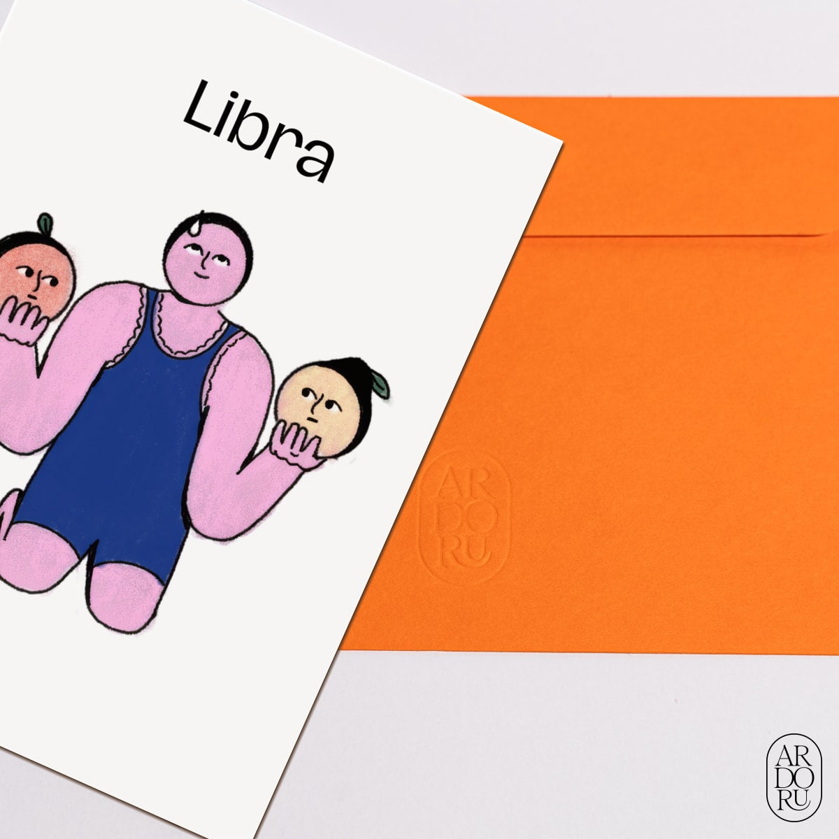 Birthday Keepsake Greeting Card - Zodiac Sign - Libra