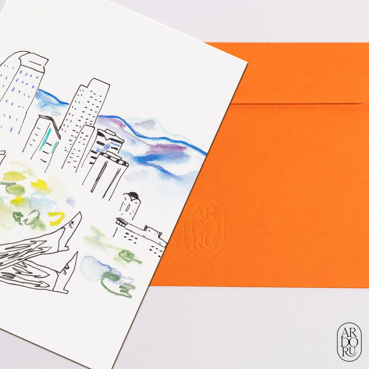 Travel Keepsake Greeting Card - Denver Skyline