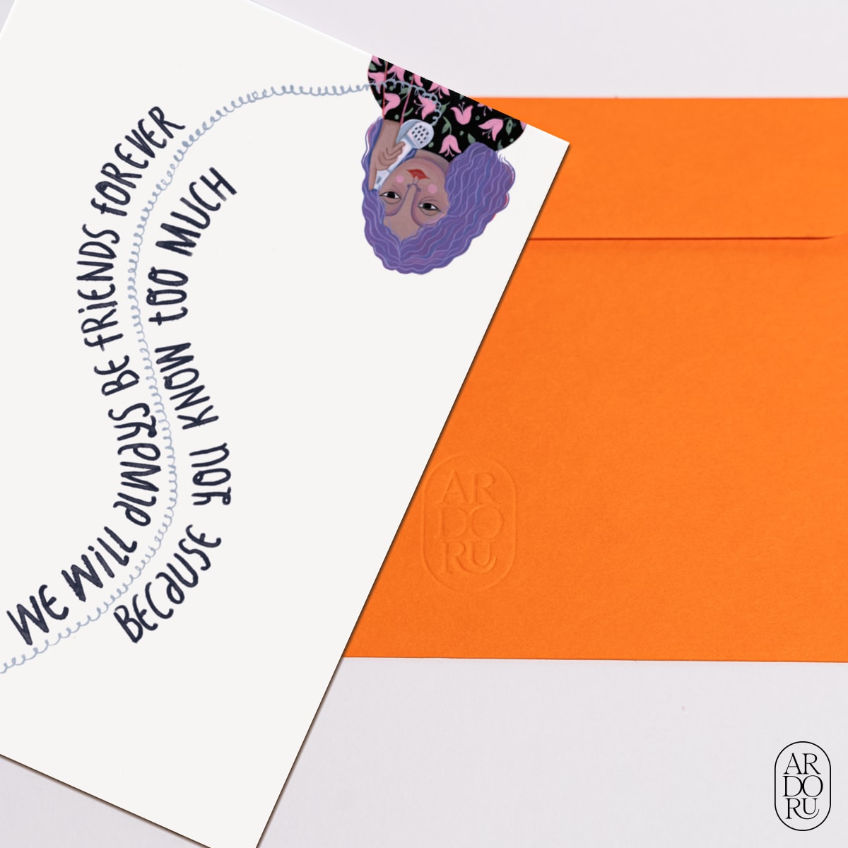 Friendship Keepsake Greeting Card - Blackmail Bestie