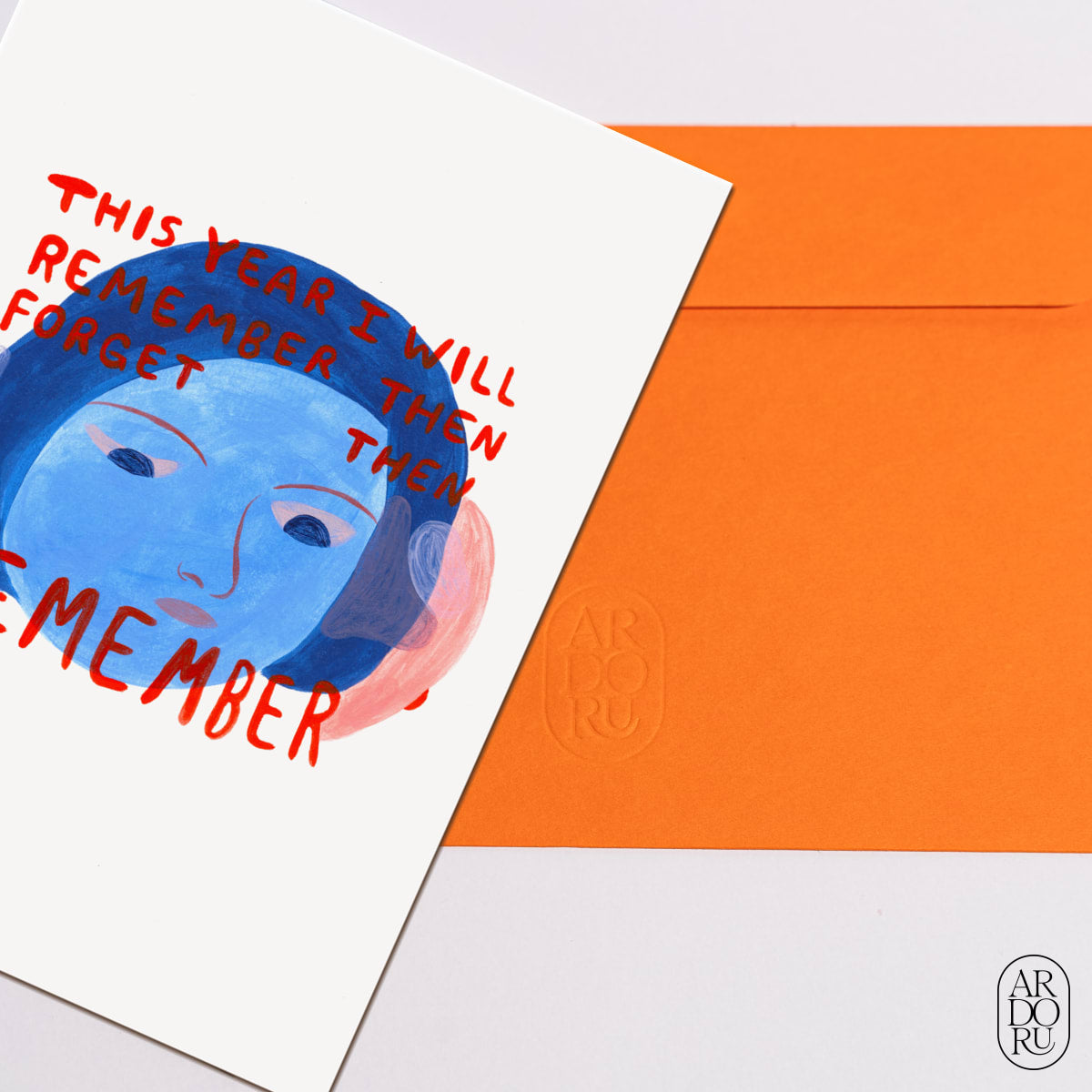 New Year Keepsake Greeting Card - Remember Your Goals