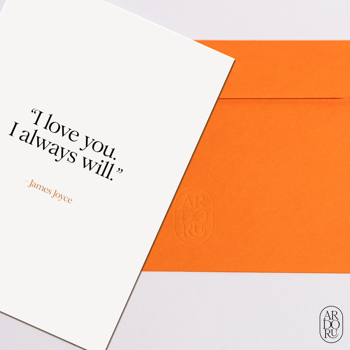 Love Keepsake Greeting Card - James Joyce Love Quote