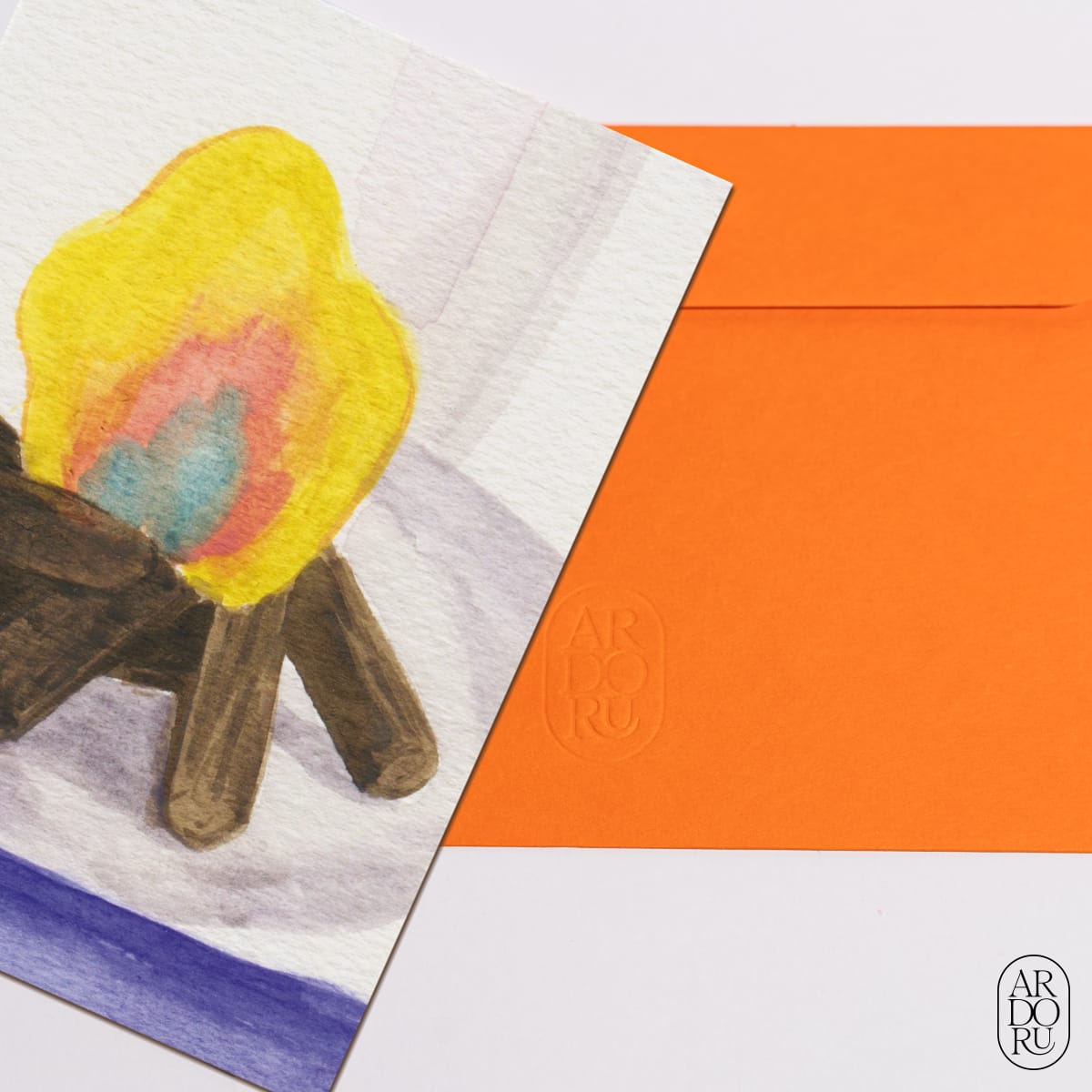 Summer Keepsake Greeting Card - Campfire
