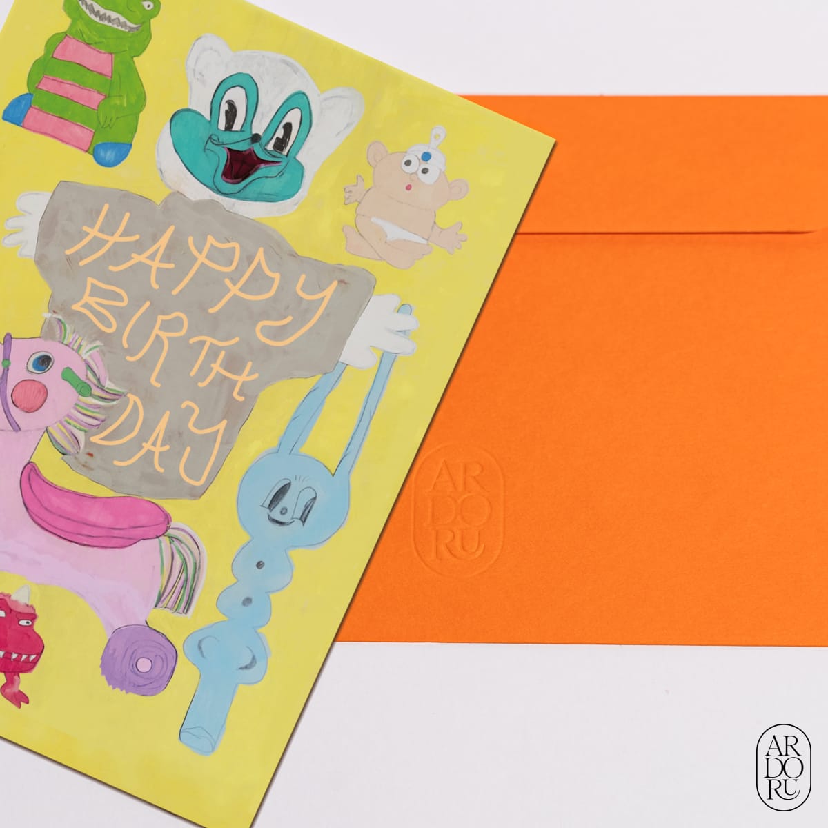 Birthday Keepsake Greeting Card - Toy Characters