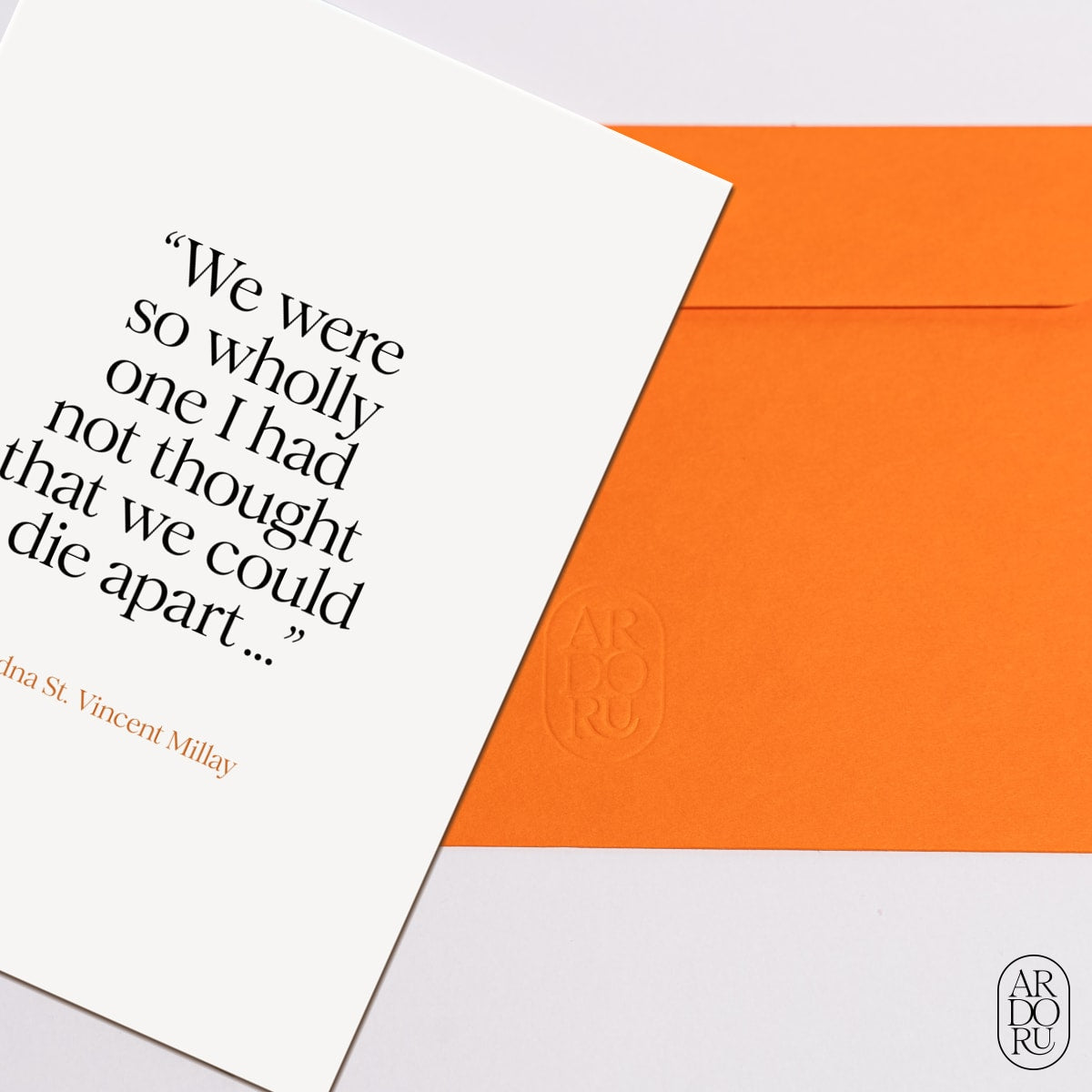 Love Keepsake Greeting Card - Edna St. Vincent Millay Quote