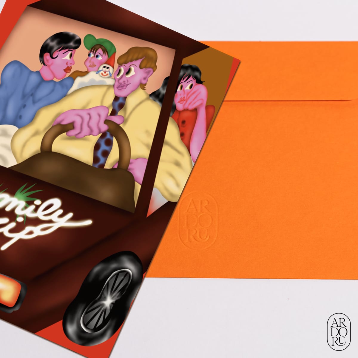 Just Because Keepsake Greeting Card - Family Road Trip