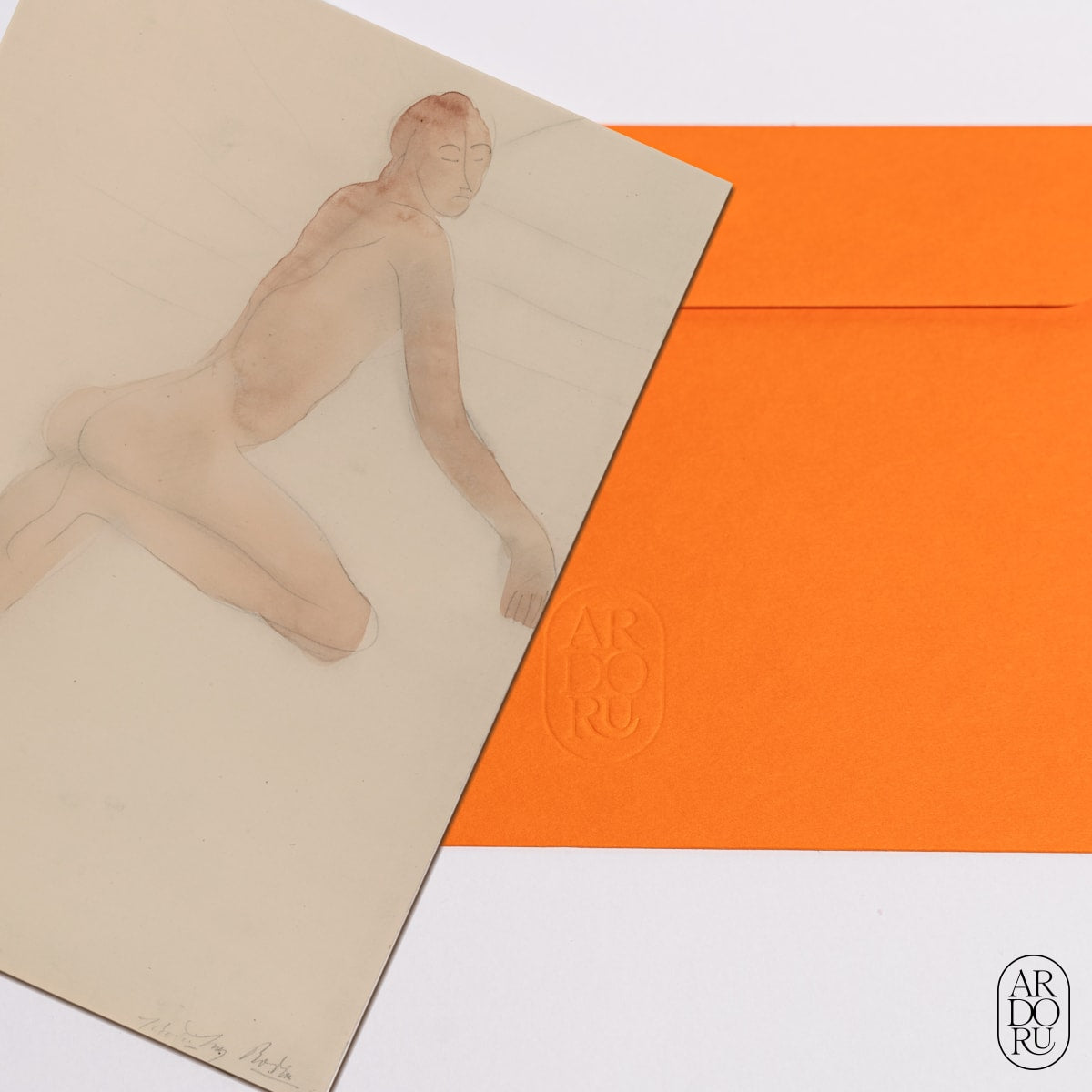 Just Because Keepsake Greeting Card - Leaving the Earth by Auguste Rodin