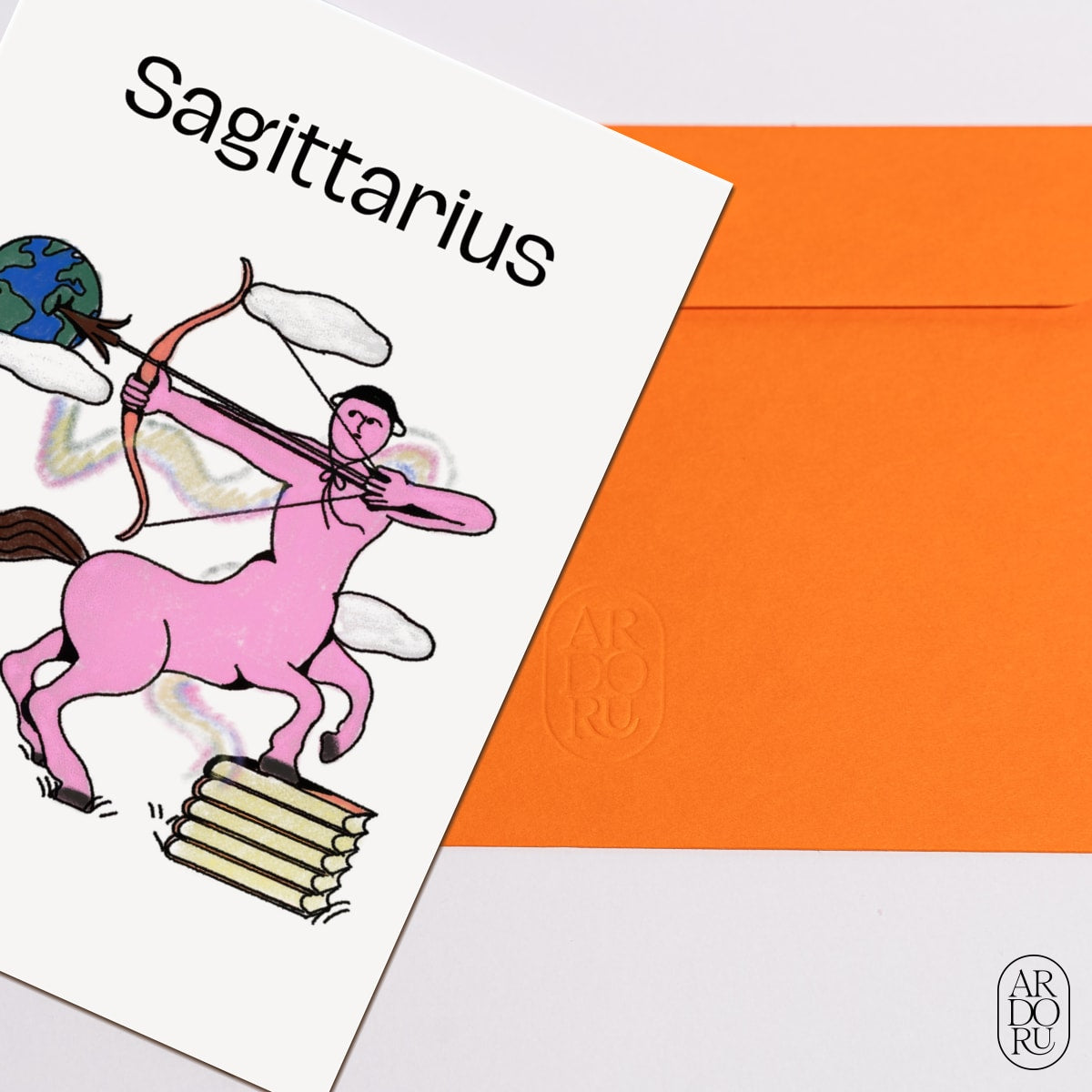 Birthday Keepsake Greeting Card - Zodiac Sign - Sagittarius