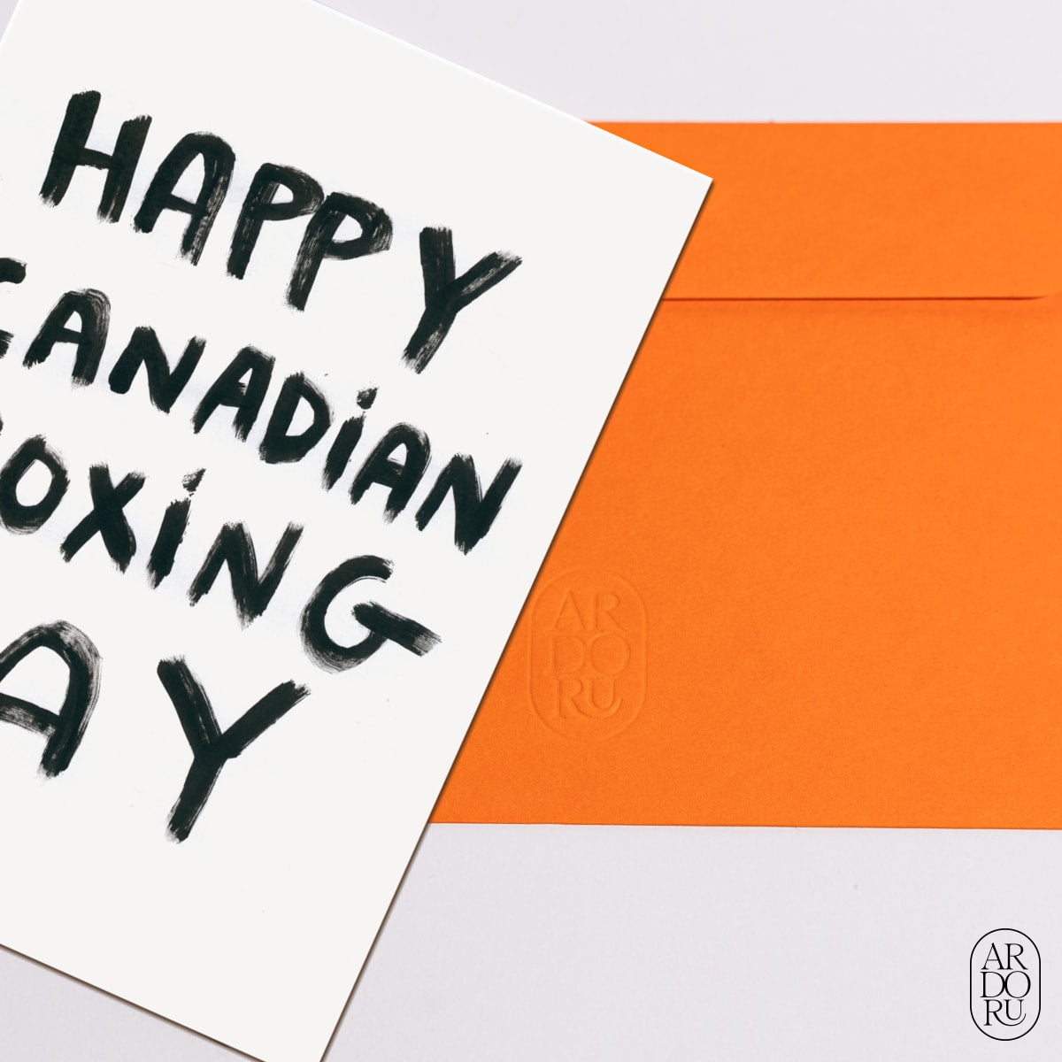 Holiday Keepsake Greeting Card - Canadian Boxing Day