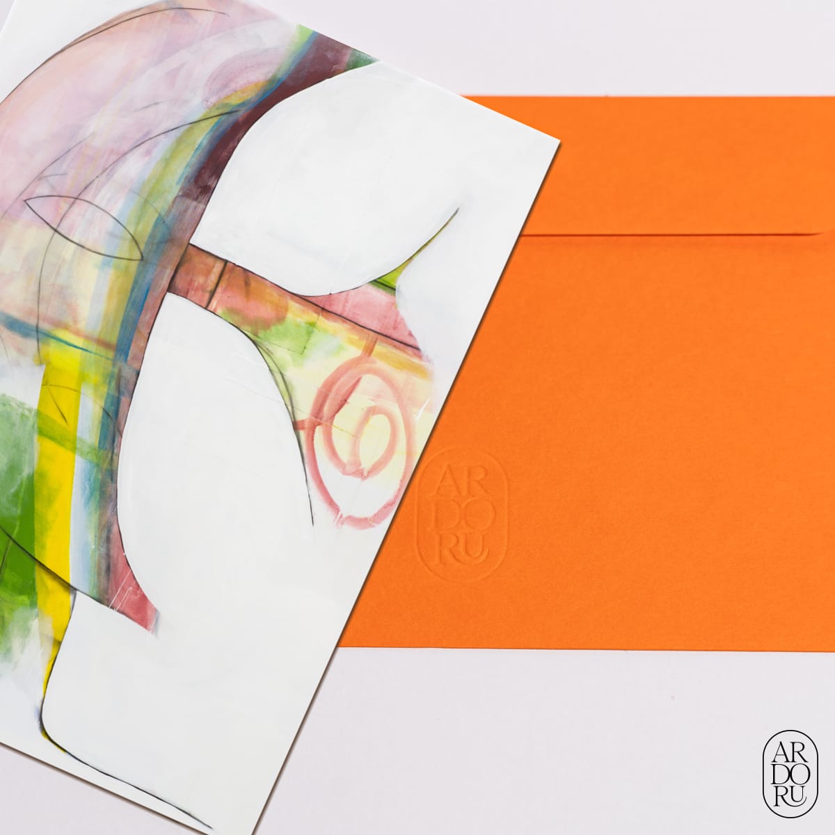 Thinking of You Keepsake Greeting Card - Abstract Face
