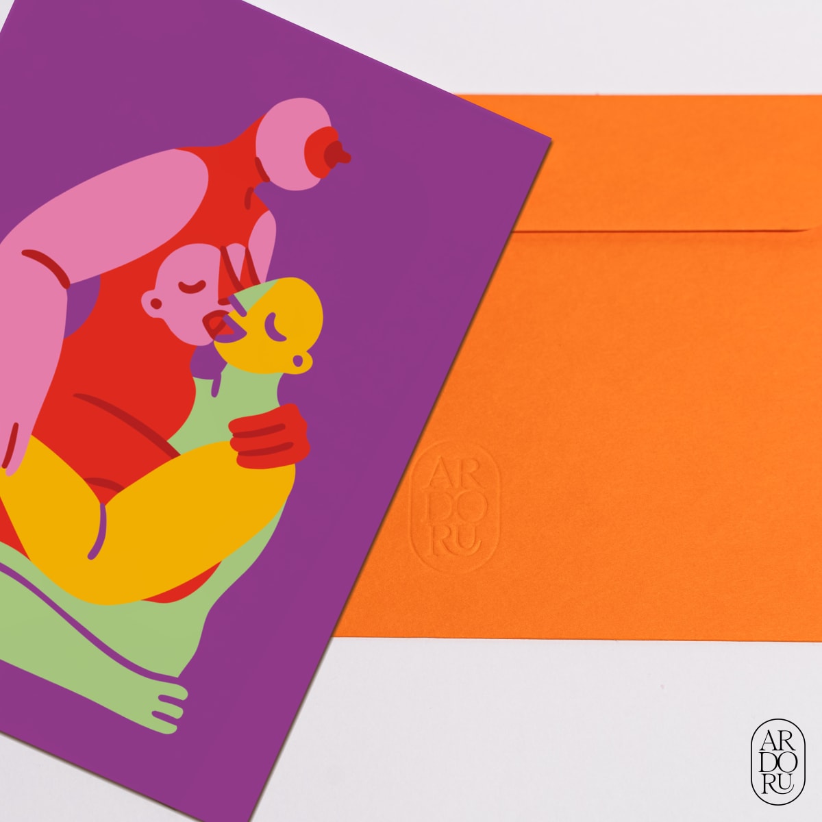 Love Keepsake Greeting Card - Inner Affair by Meltem Şahin
