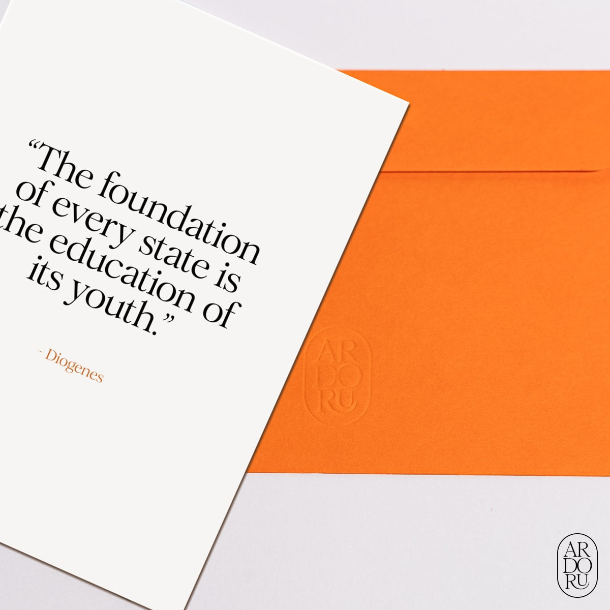 Graduation Keepsake Greeting Card - Diogenes Quote