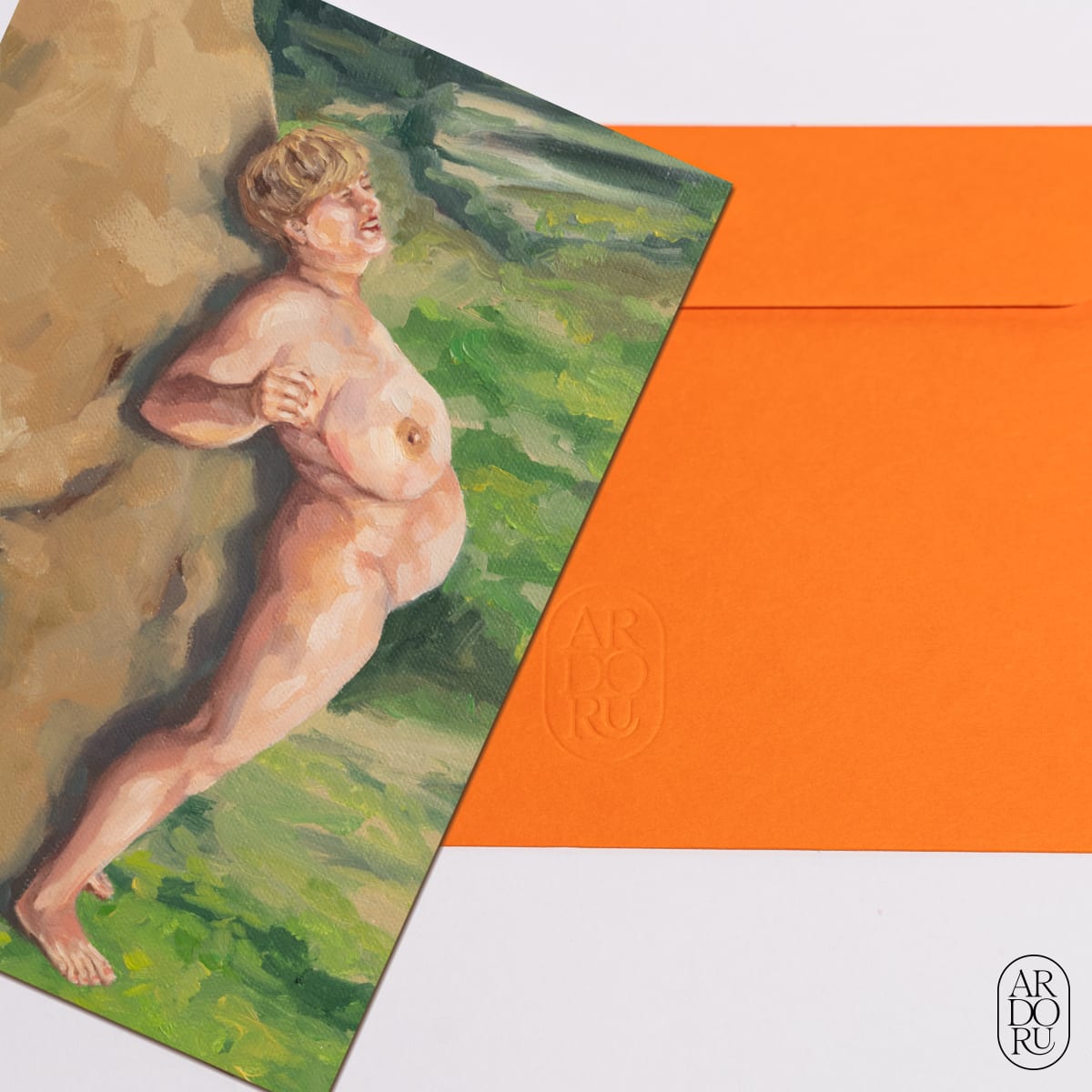 Sun Tunnels / Fun Tunnels – Woman on a Rock (Detail) by Samantha Nye