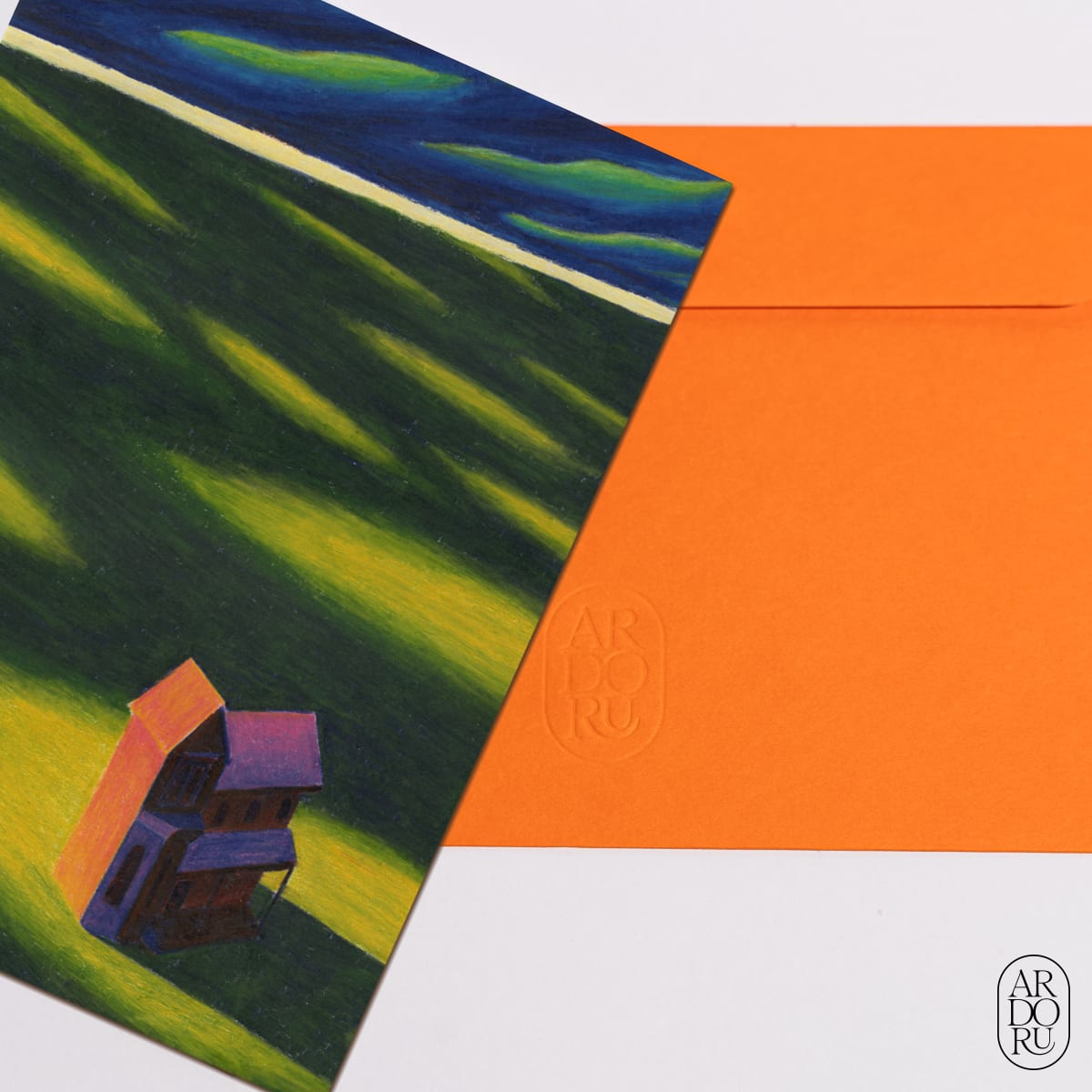 Thinking of You Keepsake Greeting Card - House in Field